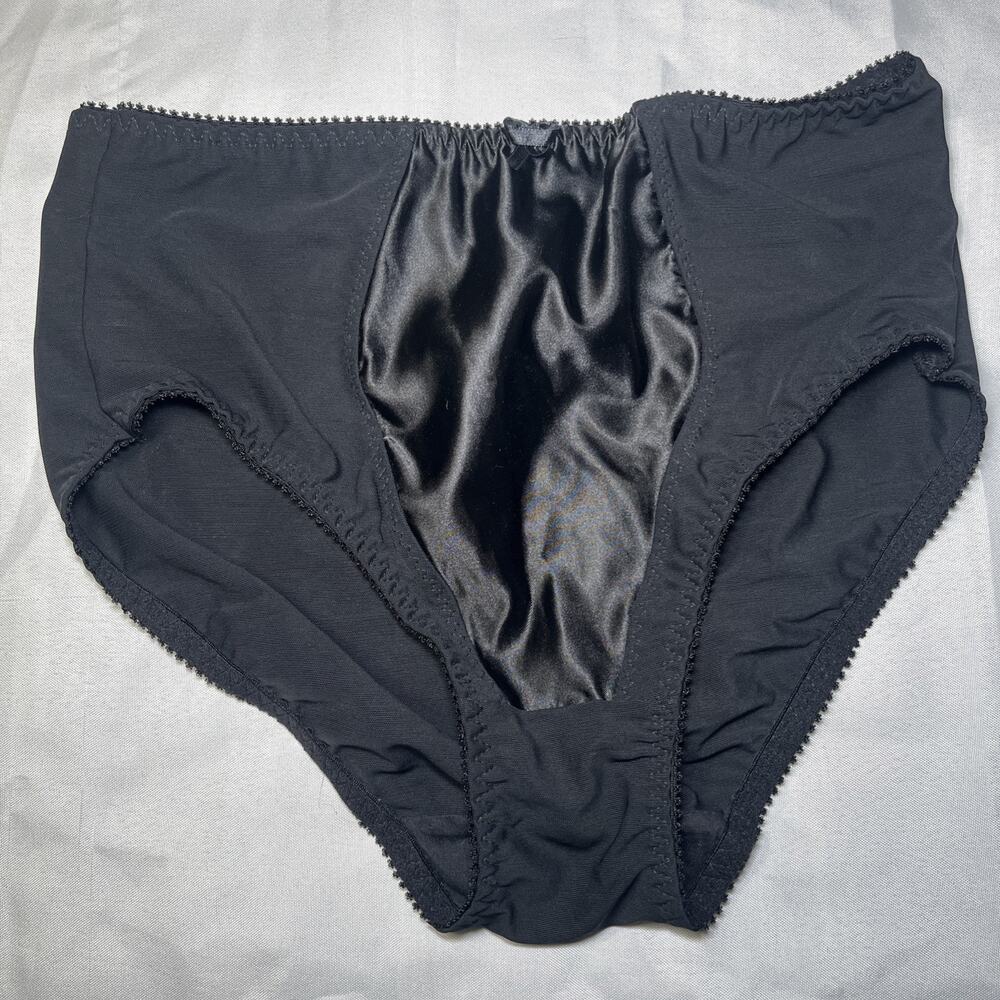 What Katy Did Retro Vintage Style Pinup Full Brief - Black Size 16